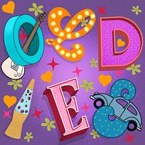Oldies for an old lady. Un progetto di Lettering, Lettering 3D e Lettering digitale di Susan - 07.10.2021