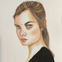 My project in Watercolor Portrait from a Photo course. Traditional illustration, Watercolor Painting, and Portrait Drawing project by Joanna - 10.05.2021