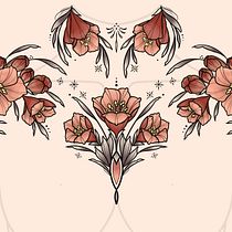 My project in Botanical Tattoo Design with Procreate course. Projekt z dziedziny Trad, c, jna ilustracja, Ilustracja c, frowa, Projektowanie tatuaż, R i sunek botaniczn użytkownika tytattoos - 04.10.2021