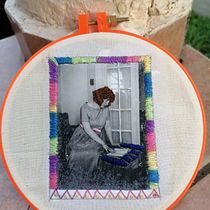 Mi Proyecto del curso: Bordado en fotografías sobre tela. Photograph, Collage, Paper Craft, Printing, Embroider, and DIY project by Damarys Atencio - 10.08.2021