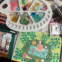 My project in Exploratory Sketchbook: Find Your Drawing Style course. Traditional illustration, Sketching, Creativit, Drawing, Watercolor Painting, Sketchbook, and Gouache Painting project by caroline_turner22 - 10.08.2021