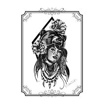 Il mio progetto del corso: Design e illustrazione digitale di tatuaggi con Procreate. Traditional illustration, Graphic Design, Digital Illustration, Tattoo Design, and Digital Drawing project by catalano_barbara - 10.09.2021