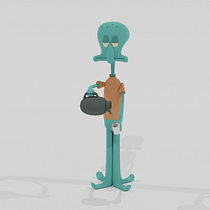 Meu projeto do curso: Modelagem profissional de personagens de desenho animado em 3D. Projekt z dziedziny 3D, Projektowanie postaci, Animacja postaci,  Modelowanie 3D, Projektowanie postaci 3D i  Projektowanie 3D użytkownika Wesley kaihara - 06.10.2021