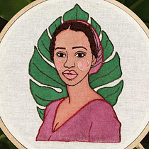 Meu projeto do curso: Leveza. Un projet de Peinture, Aquarelle , et Broderie de Gisele Cheron César - 09.10.2021