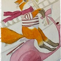 Mi Proyecto del curso: Creación de personajes antropomorfos. Traditional illustration, Character Design, Drawing, Digital Illustration, and Watercolor Painting project by Carmen Flores - 10.10.2021