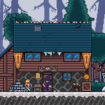 Mi Proyecto del curso: Creación de escenarios pixel art para videojuegos. Un proyecto de Animación 2D, Animación 3D, Videojuegos, Pixel art, Diseño de videojuegos y Desarrollo de videojuegos de Manuel Q. Gutiérrez Martínez - 10.10.2021