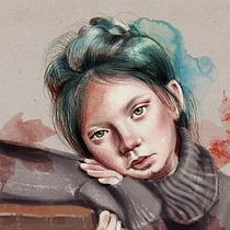 My project in Illustrated Portraits with Procreate course. Ilustração tradicional, Ilustração digital, e Desenho de retrato projeto de Rosangela Curti - 10.10.2021