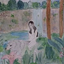 Naturaleza Femenina.. Traditional illustration, Fine Arts, Painting, Drawing, Watercolor Painting, Botanical Illustration, Ink Illustration, and Naturalistic Illustration project by Lya Bencosme - 10.10.2021