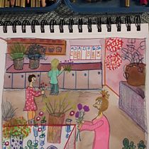 Mein Kursprojekt: Das Skizzenbuch als Erkundungsreise: Finde deinen Zeichenstil. Traditional illustration, Sketching, Creativit, Drawing, Watercolor Painting, Sketchbook, and Gouache Painting project by Martina Bold - 10.10.2021