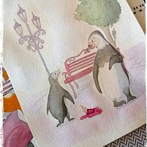 Mi Proyecto del curso: Creación de personajes animales en acuarela para libros infantiles. Traditional illustration, Fine Arts, Painting, Drawing, Watercolor Painting, Children's Illustration, and Narrative project by Carmen Flores - 10.10.2021