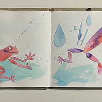 Mon projet du cours : Croquis créatifs à l'aquarelle pour débutants. Traditional illustration, Sketching, Creativit, Drawing, Watercolor Painting, and Sketchbook project by mariannedelatour - 10.10.2021