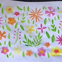 My project in Vibrant Floral Patterns with Watercolors course. Traditional illustration, Pattern Design, Watercolor Painting, and Botanical Illustration project by annikadrew - 10.11.2021