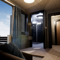 Mi Proyecto del curso: Infoarquitectura de interiores con Unreal Engine 4 Ein Projekt aus dem Bereich 3D, Architektur, Innenarchitektur, Digitale Architektur, 3-D-Design und ArchVIZ von Ignacio Rivera G - 07.10.2021