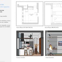 Mi Proyecto del curso: Visualización arquitectónica con V-Ray para SketchUp. Un proyecto de Arquitectura, Arquitectura interior, Arquitectura digital y Visualización arquitectónica de juliadaverio - 11.10.2021