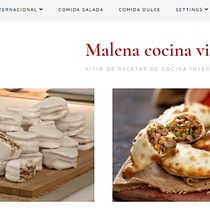 Mi Proyecto del curso: Creación de una web de cocina en WordPress. Projekt z dziedziny UX / UI, Informat, ka, Web design, Tworzenie stron internetow i ch użytkownika Malena Marqués - 11.10.2021