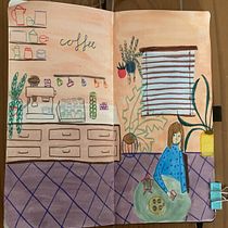 My project in Exploratory Sketchbook: Find Your Drawing Style course. Traditional illustration, Sketching, Creativit, Drawing, Watercolor Painting, Sketchbook, and Gouache Painting project by shaz0 - 10.07.2021