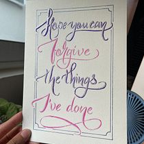 My project in Principles of Brush Pen Calligraphy course. Caligrafia projeto de Adriana Vázquez - 11.10.2021
