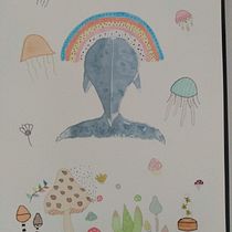 Meu projeto do curso: Técnicas experimentais de aquarela para principiantes . Traditional illustration, Fine Arts, Watercolor Painting, and Naturalistic Illustration project by Stéphanie Will - 10.21.2021