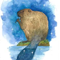 My project in Watercolor Techniques for Dreamlike Illustrations course. Projekt z dziedziny Trad, c, jna ilustracja,  R, sunek, Malowanie akwarelą, Ilustracja w i dawnicza użytkownika Silje A. Meum - 17.09.2021