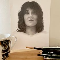 My project in Realistic Portrait with Graphite Pencil course. Traditional illustration, Fine Arts, Sketching, Pencil Drawing, Drawing, Portrait Drawing, Realistic Drawing, Artistic Drawing, and Figure Drawing project by annemillustrice - 10.12.2021
