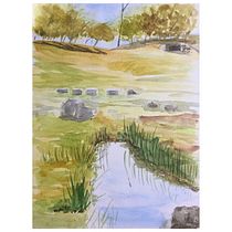 Mi Proyecto del curso: Paisajes naturales en acuarela. Projekt z dziedziny  Sztuki piękne,  Malarstwo i Malowanie akwarelą użytkownika Esperanza Suárez - 12.10.2021