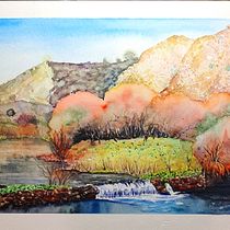 Mi Proyecto del curso: Paisajes naturales en acuarela. Projekt z dziedziny  Sztuki piękne,  Malarstwo i Malowanie akwarelą użytkownika 16malumalu61 - 12.10.2021