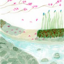 Mi Proyecto del curso: Ilustración en acuarela con influencia japonesa. Drawing, Traditional illustration, and Watercolor Painting project by Olga Rogel - 10.13.2021