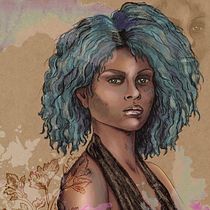 Mein Kursprojekt: Illustriertes Porträt mit Procreate. Ilustração tradicional, Ilustração vetorial, Ilustração digital, e Desenho de retrato projeto de gluecksmarie - 14.10.2021