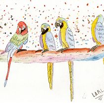 Mi Proyecto del curso: Acuarela artística para ilustración de aves. Traditional illustration, Watercolor Painting, Realistic Drawing, and Naturalistic Illustration project by Luis Alejandro Robayo León - 10.15.2021