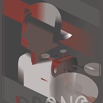 drone poster_Art Deco Style for Digital Illustration. Traditional illustration, Fine Arts, Poster Design, and Digital Illustration project by celine_esp21 - 10.07.2021