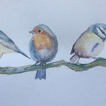 My project in Artistic Watercolor Techniques for Illustrating Birds course. Traditional illustration, Watercolor Painting, Realistic Drawing, and Naturalistic Illustration project by fourliddles - 10.15.2021