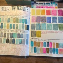 My project in Creation of Color Palettes with Watercolor course. Un progetto di Illustrazione tradizionale, Belle arti, Pittura, Pittura ad acquerello e Teoria del colore di Grey Valantynne - 15.10.2021