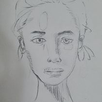 My project in Portrait Sketchbooking: Explore the Human Face course. Projekt z dziedziny Sketching,  R, sunek, Portret,  R, sunek art, st, czn i Sketchbook użytkownika Batool Al Khamees - 08.10.2021