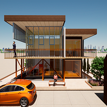 Mi Proyecto del curso: Diseño y modelado arquitectónico 3D con Revit. Un projet de 3D, Architecture, Modélisation 3D, Architecture numérique , et ArchVIZ de José Rosero - 06.10.2021