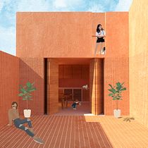 Mi Proyecto del curso: Representación gráfica de proyectos arquitectónicos. Un projet de Architecture, Design graphique, Architecture d'intérieur, Design d'intérieur, Pa, sagisme, Collage, Architecture numérique et Illustration architecturale de Anthony Ramos - 13.07.2021