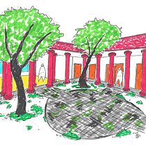Cultivation Arts Space. Architecture, Architectural Illustration, and Traditional illustration project by Theo Souza - 10.15.2021