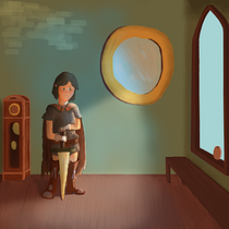 My project in Lighting Principles for Digital Painting course. Traditional illustration, Digital Illustration, and Digital Painting project by Berfin Damla Fiskeci - 10.16.2021