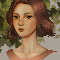 My project in Digital Fantasy Portraits with Photoshop course. Traditional illustration, Drawing, Digital Illustration, Portrait Drawing, Digital Drawing, and Digital Painting project by Michelle Vinall - 11.05.2021