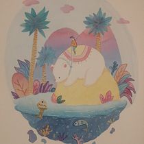 Mi Proyecto del curso: Técnicas de ilustración con acuarela y gouache. Traditional illustration, Fine Arts, Painting, Watercolor Painting, Children's Illustration, and Gouache Painting project by miriam_him - 10.16.2021