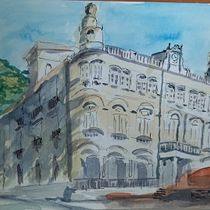 Mi Proyecto del curso: Dibujo arquitectónico con acuarela y tinta. Sketching, Drawing, Watercolor Painting, Architectural Illustration, Sketchbook & Ink Illustration project by mdnavarrogarcia - 10.16.2021