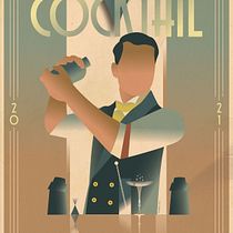 My project in Art Deco Style for Digital Illustration course. Traditional illustration, Fine Arts, Poster Design, and Digital Illustration project by Mahendra Purwa - 10.08.2021
