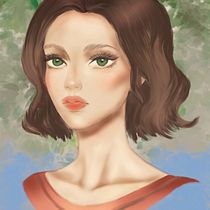 Mijn project van de cursus: Digitale fantasieportretten met Photoshop. Traditional illustration, Drawing, Digital Illustration, Portrait Drawing, Digital Drawing, and Digital Painting project by Iza Krol - 10.17.2021