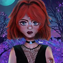 Meu projeto do curso: Retrato digital no Photoshop com um toque de fantasia. Traditional illustration, Drawing, Digital Illustration, Portrait Drawing, Digital Drawing, and Digital Painting project by Bianca MW - 02.24.2021