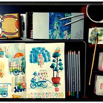 Final Project - Domestika - Illustration Techniques to Unlock Your Creativity. Design, Traditional illustration, Fine Arts, Painting, Creativit, Creating with Kids, and Sketchbook project by Bảo Nguyễn Quang - 10.17.2021
