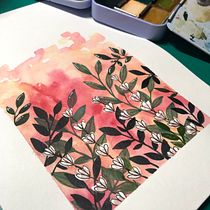 Mi Proyecto del curso: Técnicas de acuarela en negativo para ilustración botánica Ein Projekt aus dem Bereich Traditionelle Illustration, Aquarellmalerei und Botanische Illustration von María Huerta - 17.10.2021