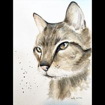 Mi Proyecto del curso: Retratos expresivos de animales en acuarela. Un projet de Illustration traditionnelle, Aquarelle, Dessin réaliste et Illustration naturaliste de Maria Gracia - 17.10.2021