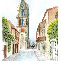 Mi Proyecto del curso: Cartagena. Sketching, Drawing, Watercolor Painting, Architectural Illustration, Sketchbook & Ink Illustration project by Luis Alejandro Robayo León - 10.18.2021