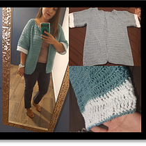 Mi Proyecto del curso:  Top-down: prendas a crochet de una sola pieza. Un progetto di Fashion design, Fiber Art, DIY e Uncinetto di Lilia SGC - 16.10.2021