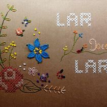 Meu projeto do curso: Bordado em madeira. Un projet de Artisanat, Beaux Arts , et Broderie de Lilian Porpilia - 16.10.2021