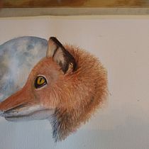 My project in Expressive Animal Portraits in Watercolor course. Un projet de Illustration traditionnelle, Aquarelle, Dessin réaliste, Illustration naturaliste , et Design  de Mariyn Weimer - 19.10.2021